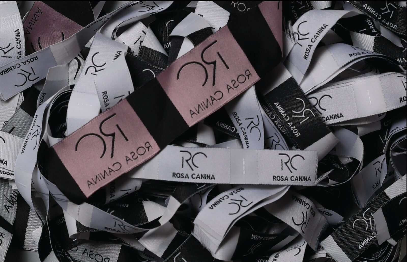 Rosa Canina woven brand tags